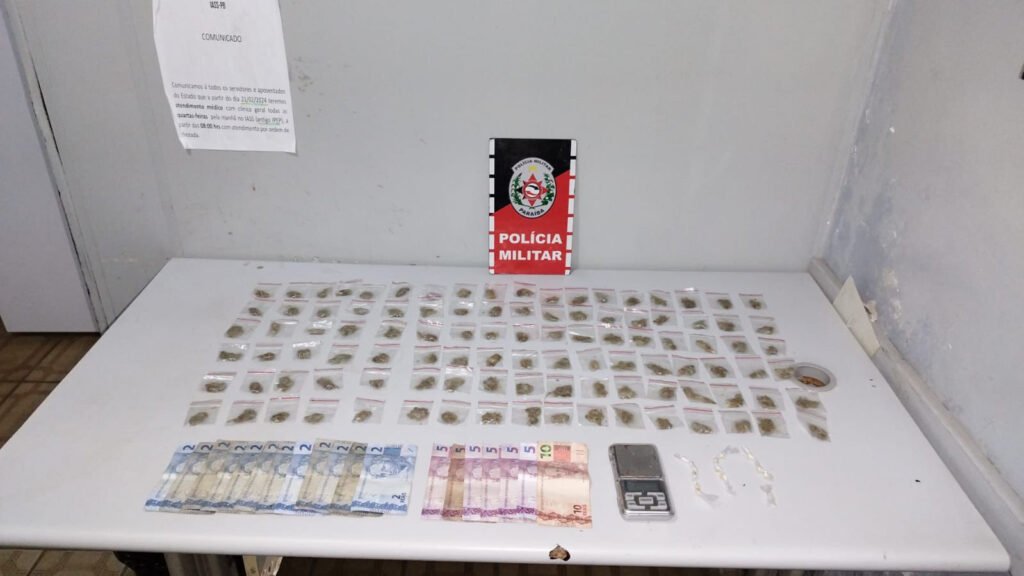 Polícia prende suspeito de tráfico de drogas em Jacaraú